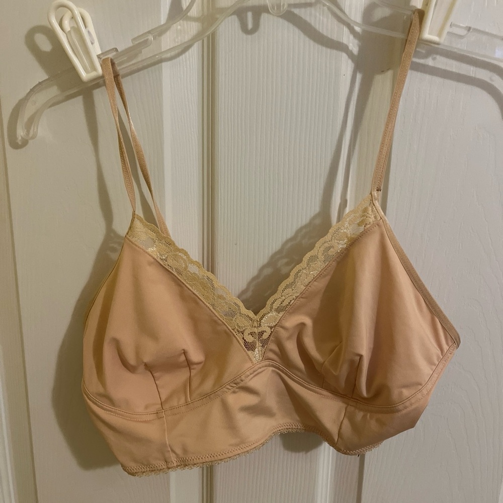INC International Concepts Beige Lace Bralette